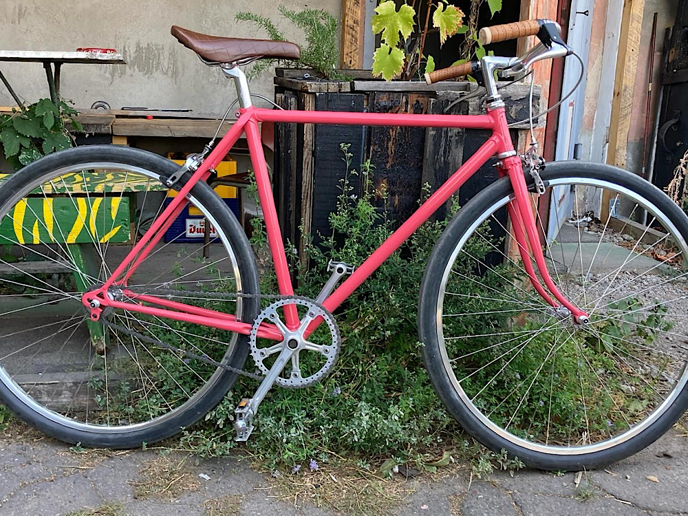 Vintage Rennrad : Batavus Criterium, Singlespeed, gerader Lenker (RH 53 cm)